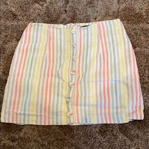 Rainbow Stripe Skirt